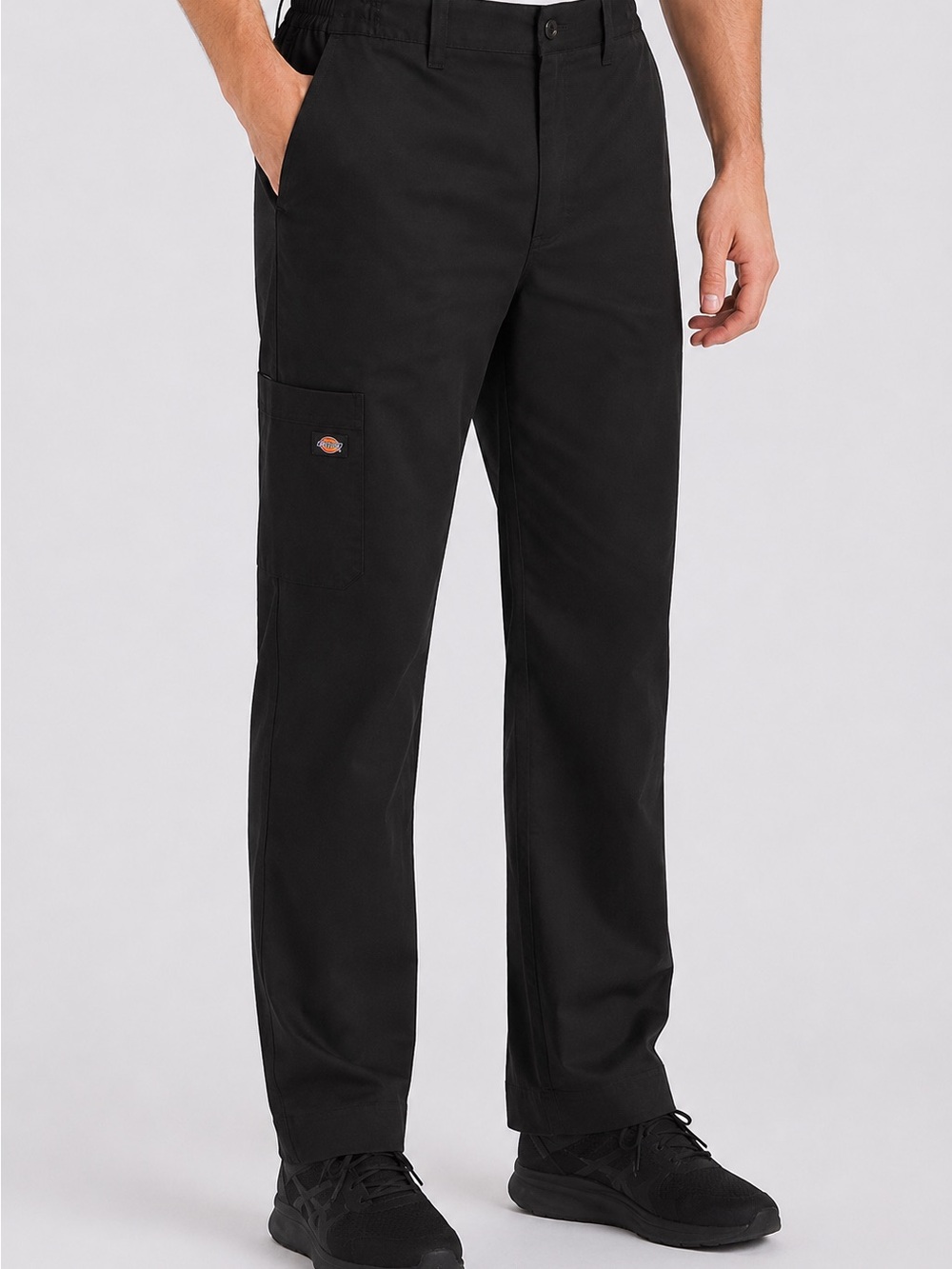Dickies Men's Black Work Pants - Straight Leg Utility Trousers
